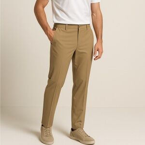 Adidas Men’s Khaki Performance Pants – Size 34x32 Regular Fit
